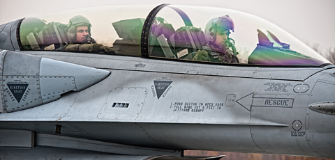 F-16 NA ŁÓDZKIM LUBLINKU
